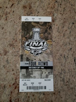2019 Nhl Stanley Cup - Boston Bruins Vs St Louis Blues Game 2 Ticket Stub 5/29