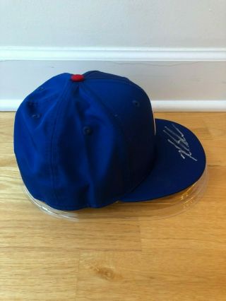 Kyle Schwarber Chicago Cubs Signed Hat with Hat Protector 2