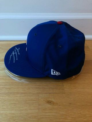 Kyle Schwarber Chicago Cubs Signed Hat with Hat Protector 4