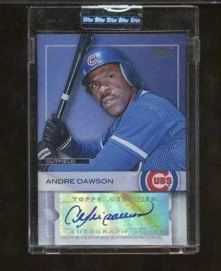 2009 Topps Uncirculated Andre Dawson Auto Chicago Cubs (tc1)