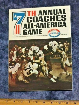 2 - 1967,  1968 COACHES ALL AMERICAN COLLEGE FOOTBALL GAME PROGRAMS - ATLANTA STADIUM 3