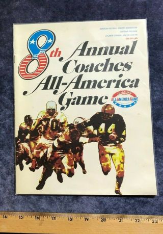 2 - 1967,  1968 COACHES ALL AMERICAN COLLEGE FOOTBALL GAME PROGRAMS - ATLANTA STADIUM 5