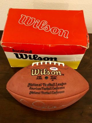 JUNIOR SEAU SIGNED AUTO OFFICIAL NFL FOOTBALL WILSON PSA DNA AUTHENTICATED 3