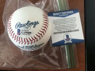 Cody Bellinger Single Signed Baseball Autographed AUTO Beckett BAS Dodgers 2