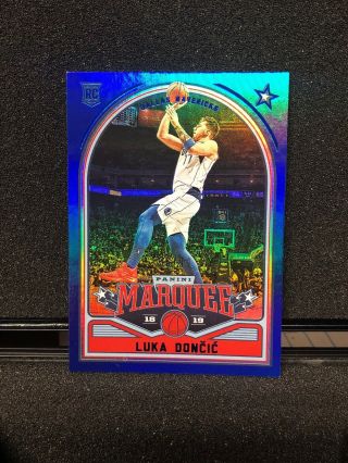 2018 - 19 Chronicles Luka Doncic Blue Marquee Rookie 36/99