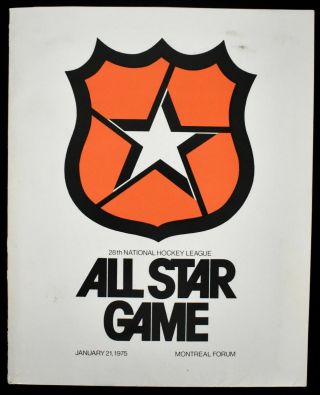 1975 All Star Game Complete Hockey Press Kit