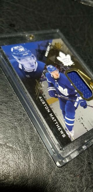 Auston Matthews 17 18 spx Game Patch Gold Not Numbered Rare 3