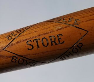 1900s - 1920s Flame Burnt 35 " Shoe Store Vtg Baseball Bat Louisville Slugger Era