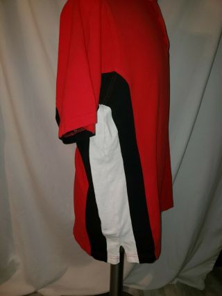 NFL Kansas City Chiefs Vintage Red Black White Golf Polo Shirt XL 4