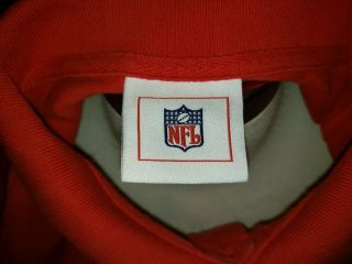 NFL Kansas City Chiefs Vintage Red Black White Golf Polo Shirt XL 6