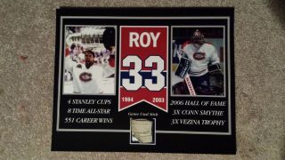 Patrick Roy Montreal Canadiens Game Stick 8 X 10