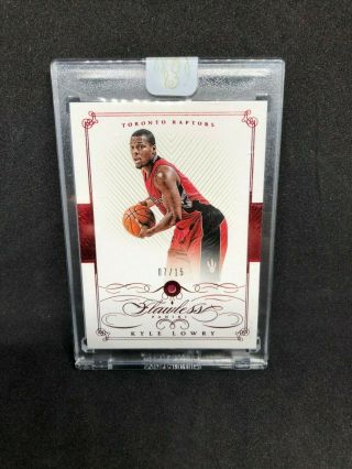 2014 - 15 Panini Flawless Ruby Kyle Lowry 7/15 Jersey Numbered Ebay 1/1