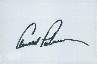 Arnold Palmer Pga Signed 4x6 Index Card Jsa Authenticated