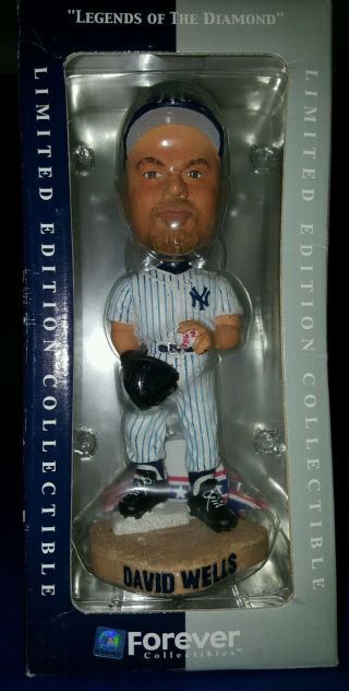 David Wells Yankee Legends Of The Diamond Bobblehead Limited/forever Collectible