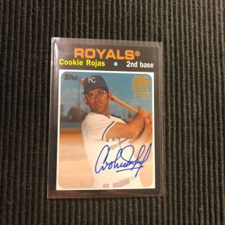 2019 Topps Archives Cookie Rojas Fan Favorites Auto Royals