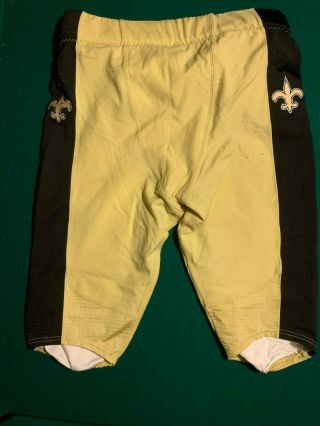 Orleans Saints Size 40 Game Worn / Issued Football Pants W/ Belt