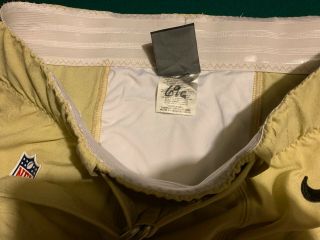 Orleans SAINTS Size 40 Game Worn / Issued Football Pants w/ Belt 6