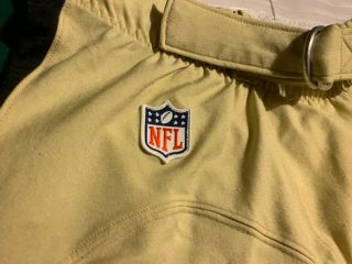 Orleans SAINTS Size 40 Game Worn / Issued Football Pants w/ Belt 7