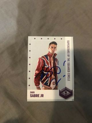 Zack Sabre Jr Autographed Trading Card