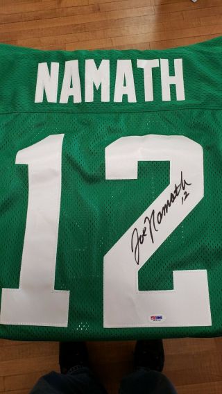 2019 Tristar Best Of All Time Joe Namath Auto Jersey Psa/dna Authenticated