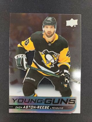 2018 - 19 Ud Sp Authentic Young Guns Acetate 496 Zach Aston - Reese