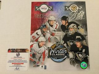 Alex Ovechkin Sidney Crosby Autograph Auto Signed Winter Classic 8x10 Global