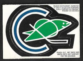 1973 - 74 Opc (o - Pee - Chee) Nhl Hockey Series 1 Team Crest: California Seals W/inst