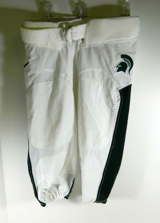 Michigan State Spartans Football Game Issued White Pants Size:30 Msu00093