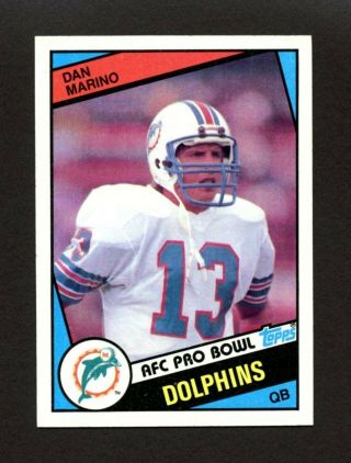 1984 Topps 123 Dan Marino Miami Dolphins Hof Rookie Rc Centered - Nm - Mt,  (1)