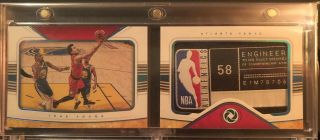 2018 - 19 Panini Opulence Trae Young Rc 4/5 Laundry Tag Logoman Patch Booklet Nba