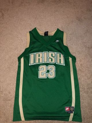 Irish Lebron James High School Jersey (green) Size: Large Knit Stitched