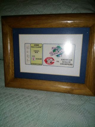 1990 World Series Ticket Stub Game - Reds Vs.  American League Champions