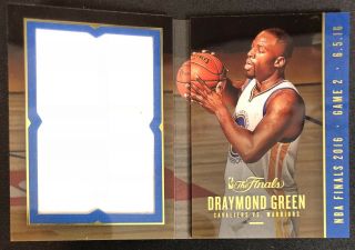 Draymond Green 2016 - 17 Preferred The Finals Gu Jersey Booklet /99 Warriors