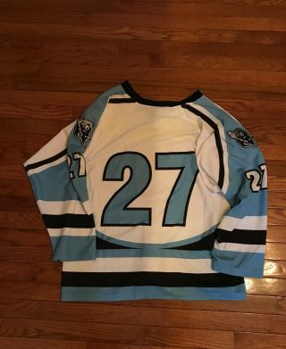 White Rome Frenzy Game Worn Fhl Jersey - No Nameplate