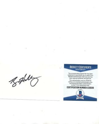 Roy Halladay Phillies/blue Jays Hof Signed 3x5 Index Card And Becket E33599