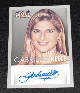 2015 Americana Gabrielle Reece Blue Ink Autograph Wbvl Women 