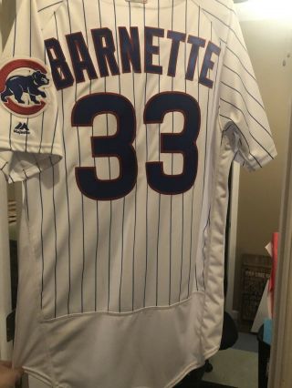 Chicago Cubs Barnette 2019 Game Worn Issied Jersey Size 46 Read Descrip