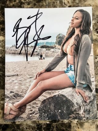 Sexy Brandi Rhodes Autographed Njpw 8x10 Photo Signed Wrestling Bullet Club Wwe