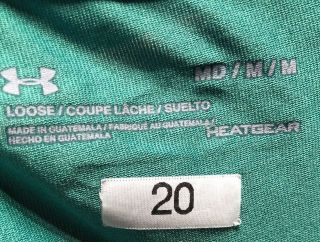Notre Dame Football Team Issued Under Armour Irish Wear Green Shirt Medium 20 2