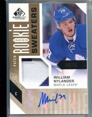 16 - 17 Sp Game Rookie Patch Autograph Rs - Wn William Nylander 88/99