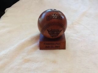 Limited Edition Wooden 2005 All Star Game Baseball Detroit Tigers