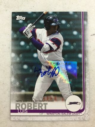 2019 Topps Pro Debut Luis Robert Auto Autograph Rookie Card White Sox