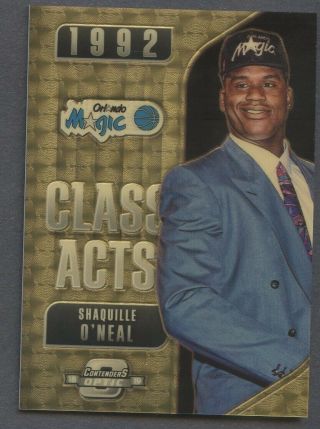 2018 - 19 Contenders Optic Class Acts Superfractor Shaquille O 