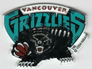Nba Vintage Vancouver Grizzlies Standing Board Basketball Fridge Rubber Magnet