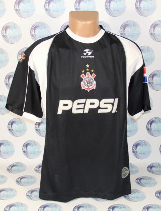 Corinthians 2000 2001 2002 Away Football Soccer Shirt Jersey Camiseta Topper