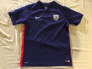 Blue Nike Dri - Fit Team Usa Soccer Jersey Youth Boys Xl