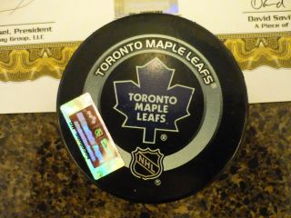 2004 Buffalo Sabres @ Toronto Maple Leafs Game Puck - Nhl/mgg Loa
