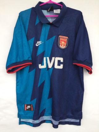 Arsenal 1995 1996 Nike Away Football Soccer Shirt Jersey Camiseta Magila