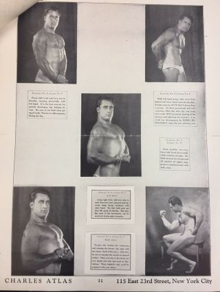 1940 ' S CHARLES ATLAS COMPLETE 12 LESSONS HEALTH,  STRENGTH,  & PHYSIQUE BUILDING 2