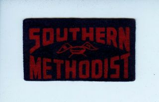 1940s - 50 Southern Methodist American Nut Chocolate College Football Mini Pennant